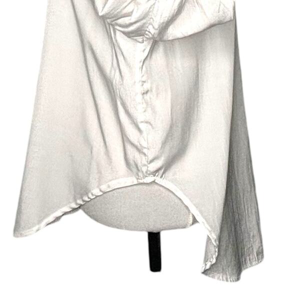 Pookie & Sebastian Button Down Shirt White Size Medium - Picture 8 of 12